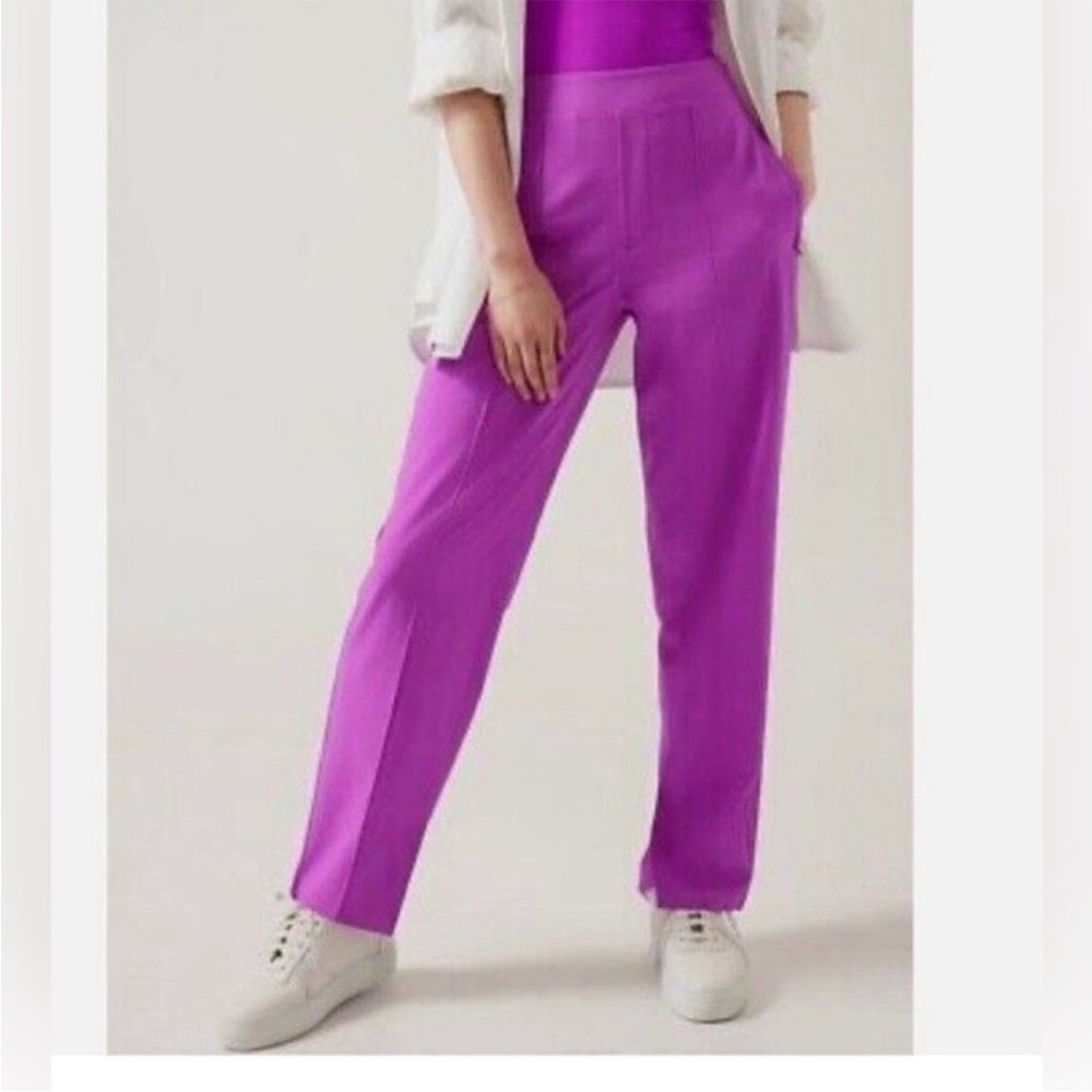 Athleta Magenta Vienna Slim Pant